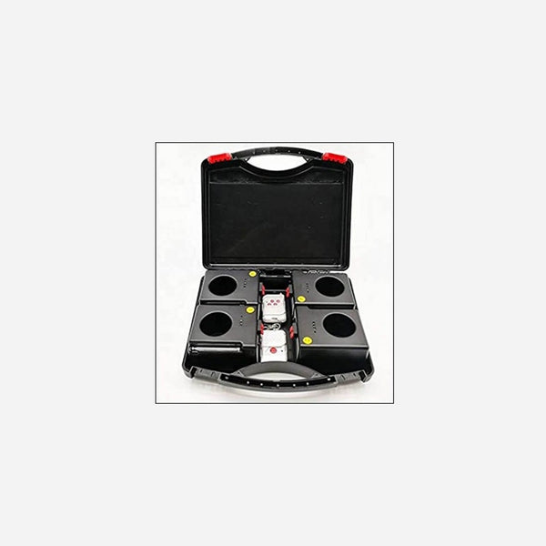 Valise jets de scène électriques 4 tirs avec télécommande