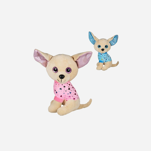 Peluche chihuahua assis "Chico" ultra douce assorti 20 cm