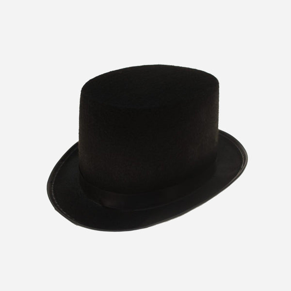 Chapeau haut de forme feutrine noir enfant 11 cm