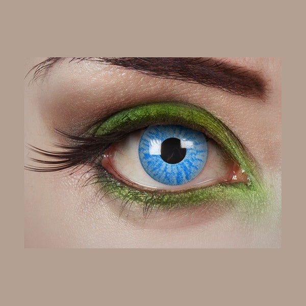 Lentilles de contact ange elfe cosplay manga bleu clair 12 mois