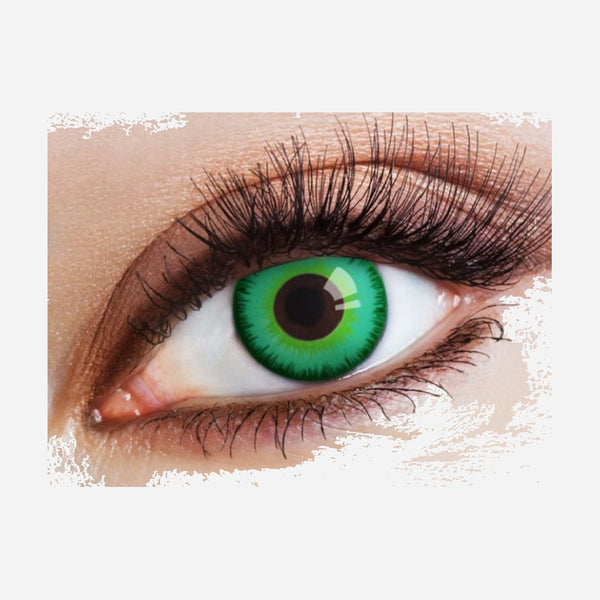 Lentilles de contact sirène elfe cosplay vert 12 mois