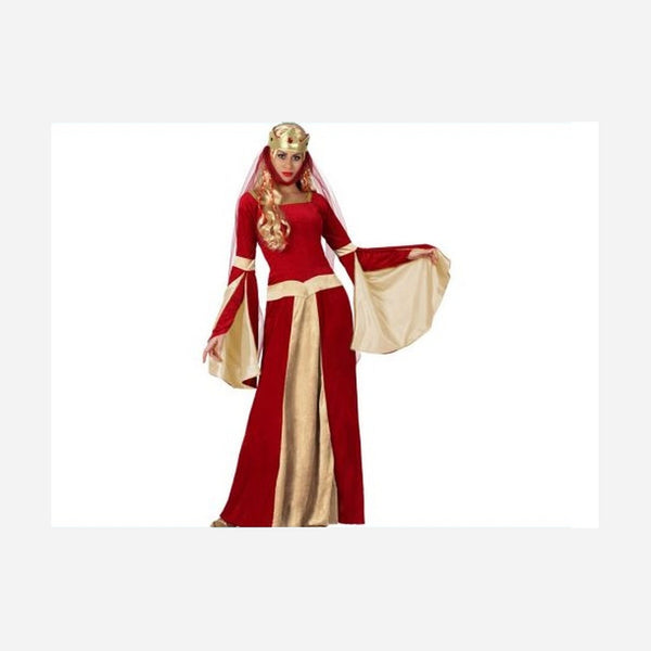 Déguisement femme médiévale rouge Taille XS/S