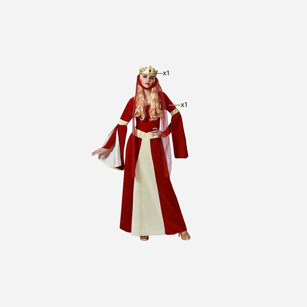 Déguisement de dame moyen-âge 2 pièces femme Taille M/L
