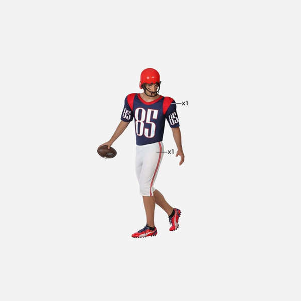 Déguisement de football américain 2 pièces homme Taille XS/S