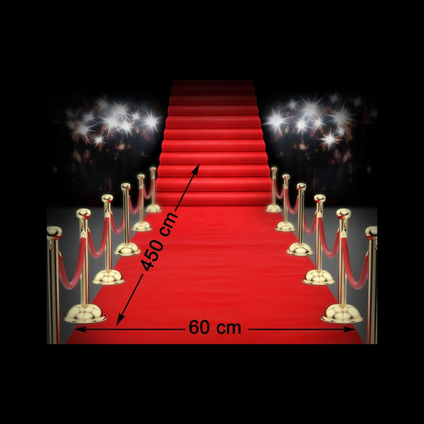 Tapis rouge 450 × 60 cm