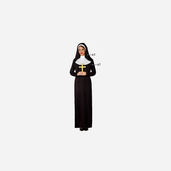 Déguisement de religieuse 2 pièces femme Taille XS/S
