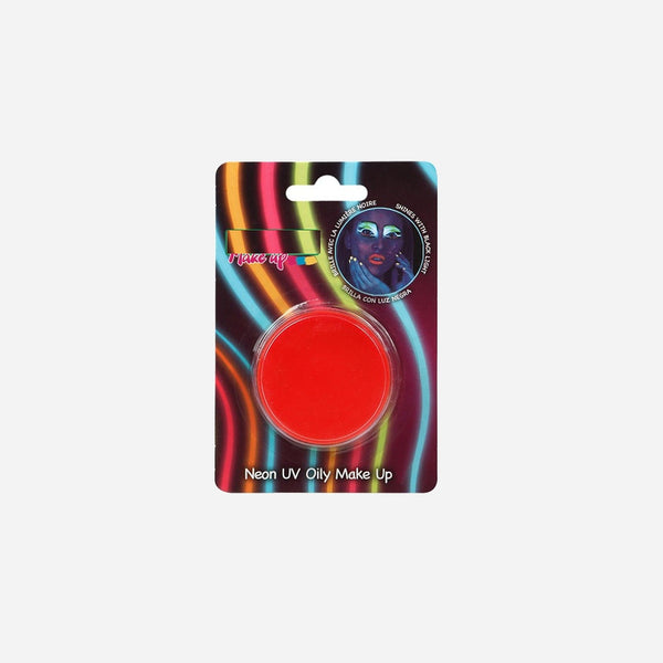 Pot galet de maquillage néon fluo orange de fête