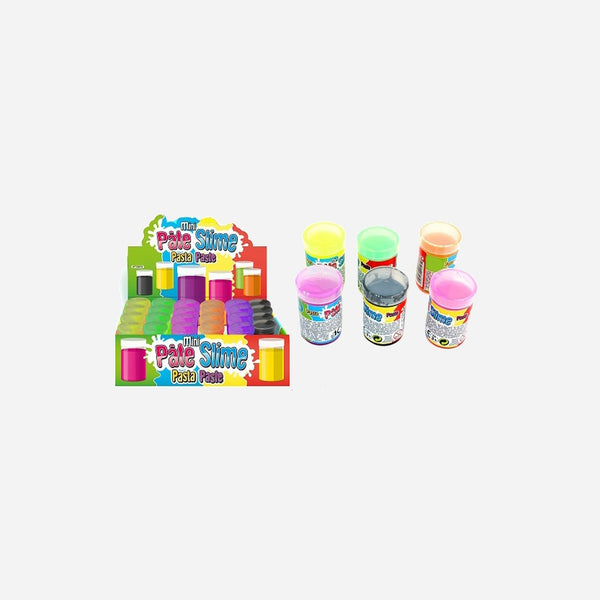Pâte Slime baril fluo mini assorti 30 g