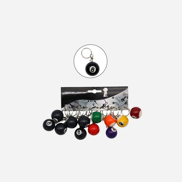 Porte-clés boule de billard 3.2 cm