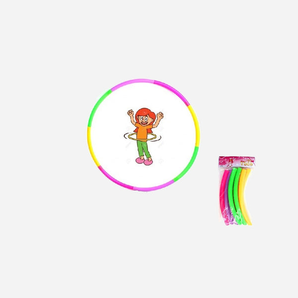 Jeu de hulla-hoop démontable 8 pièces 58 cm