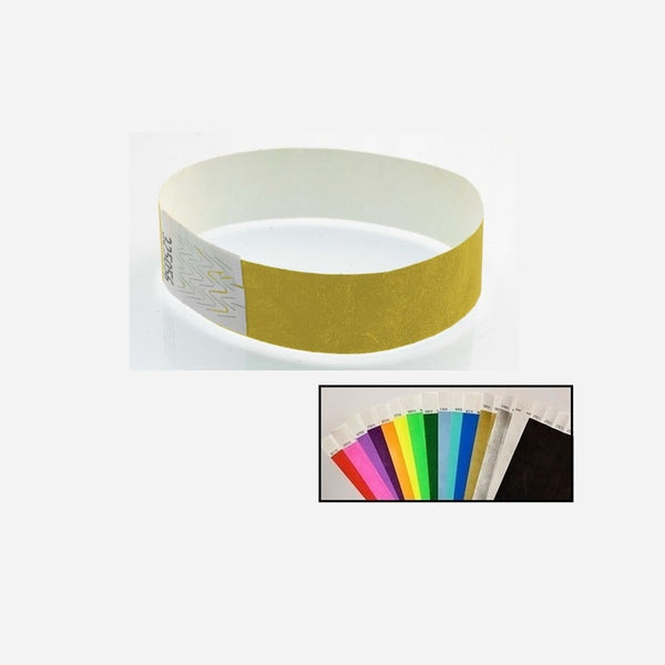 Bracelet en tyvek sans marquage or 19 mm