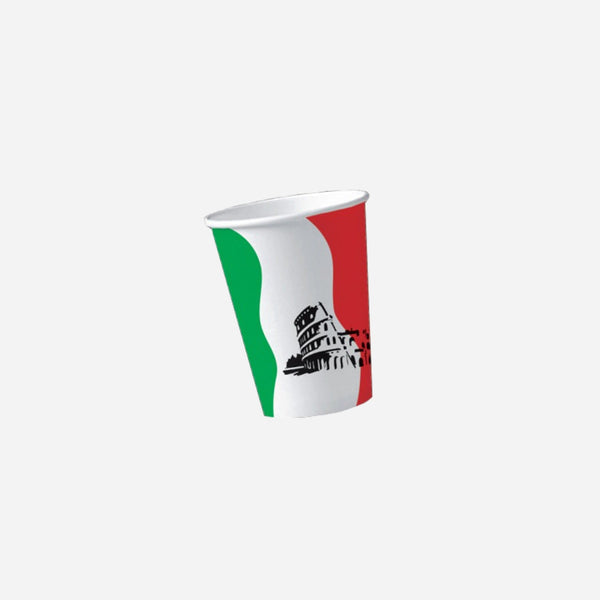 Lot de 10 gobelets en papier italie 20 cl
