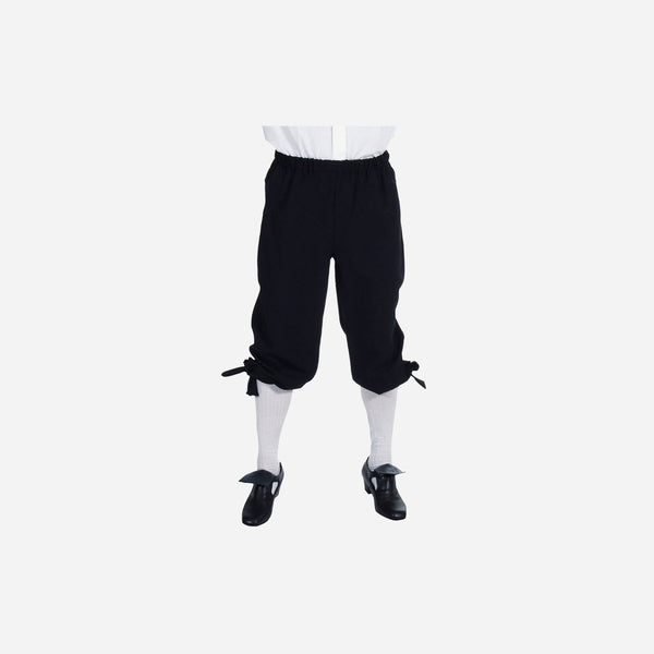 Pantalon court culotte marquis noir homme