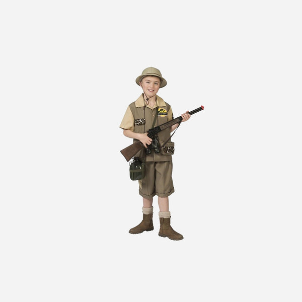 Déguisement de chasseur safari marron 2 pièces enfant