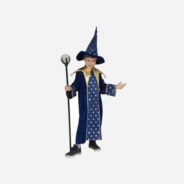 Déguisement de magicien bleu enfant