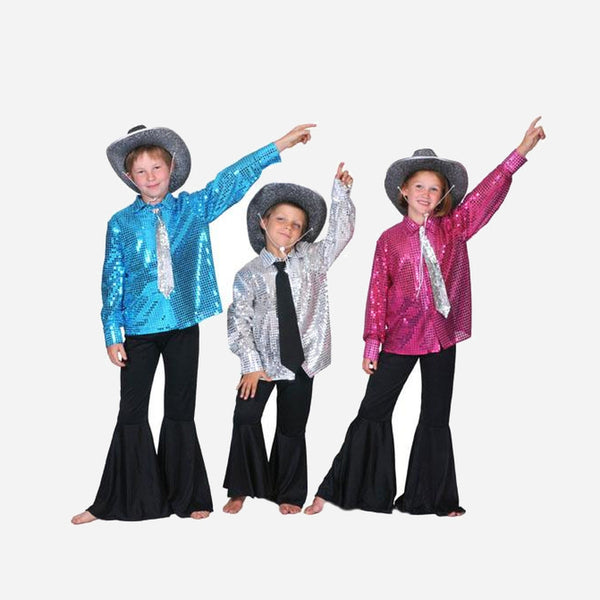 Chemise disco à sequins enfant