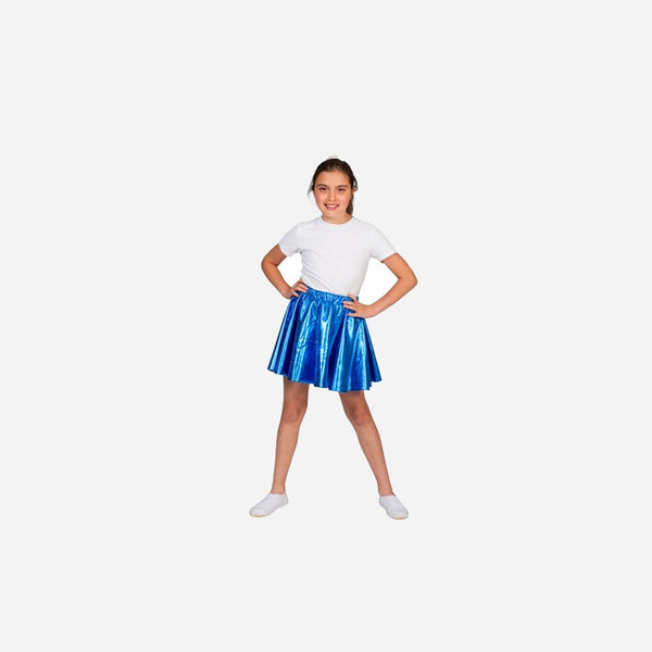 Jupe disco lamée bleu enfant Taille unique