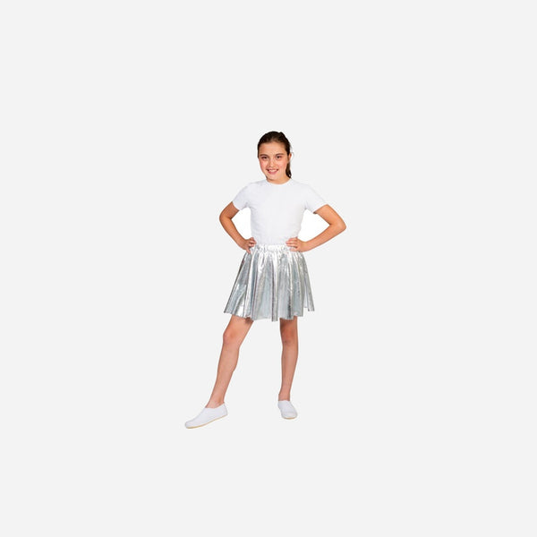 Jupe disco lamée argent enfant Taille unique