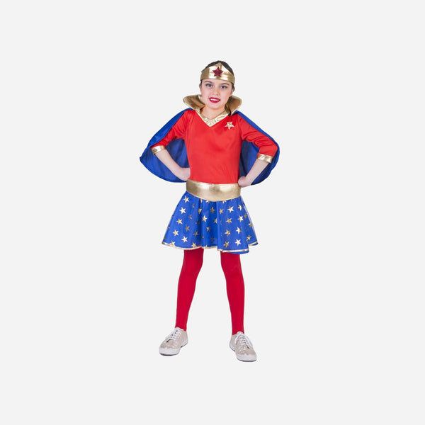 Déguisement "Super Girl" enfant 3 pièces