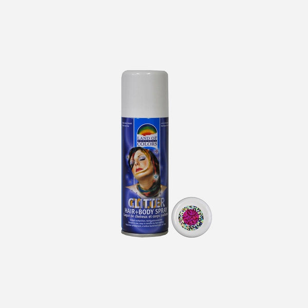 Bombe à paillettes cheveux et corps holographique rose 125 ml