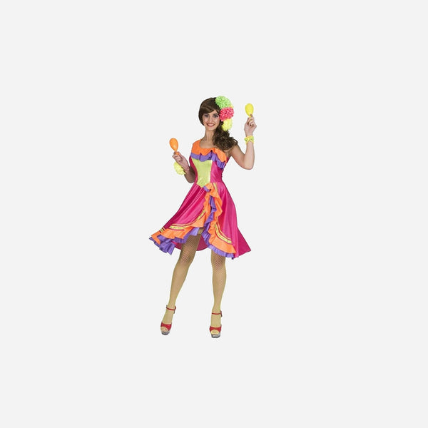 Robe caraïbe multicolore femme