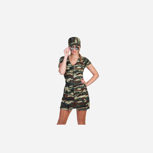 Déguisement femme militaire 2 pièces