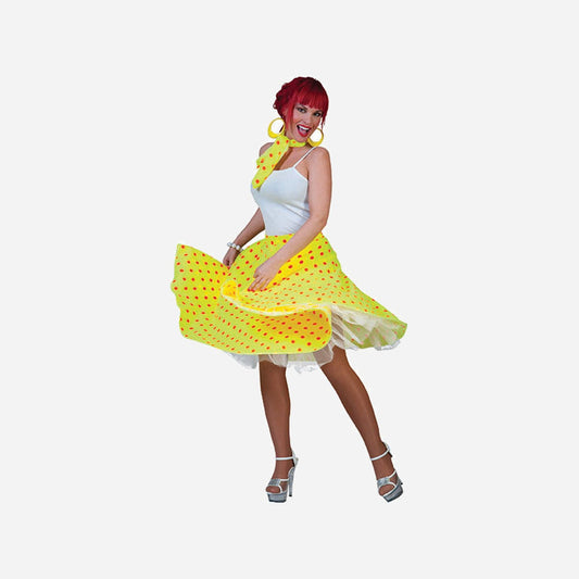 Jupe et foulard et pois adulte