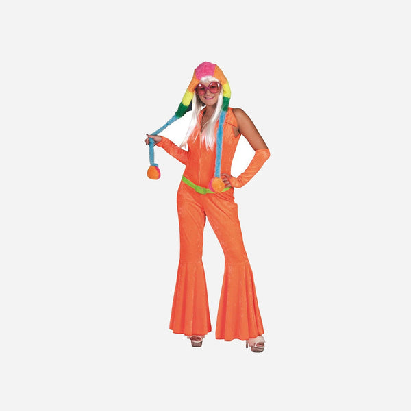 Combinaison flashy orange femme