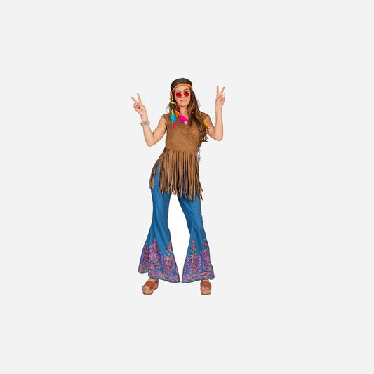 Chemise hippie à franges femme