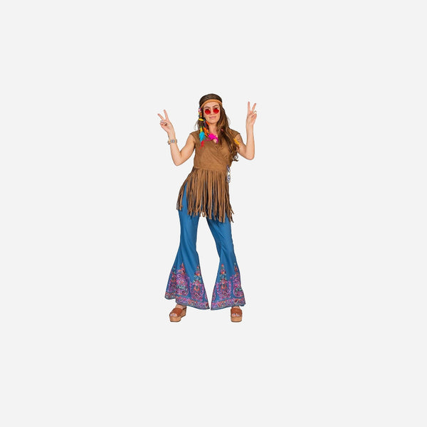 Chemise hippie à franges femme