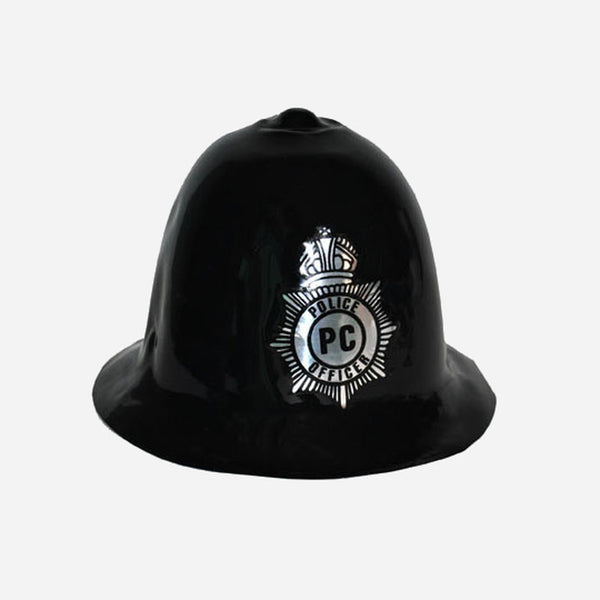 Casque de police Bobby anglais noir