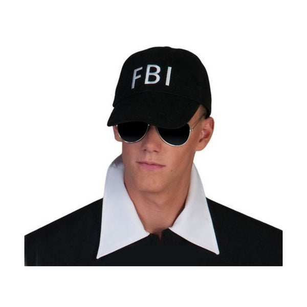 Casquette fbi noire adulte fantaisie
