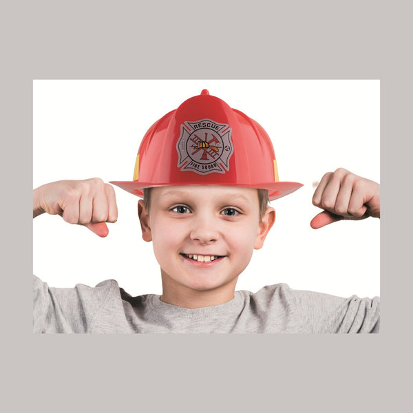 Casque de pompier Fire Chief rouge enfant