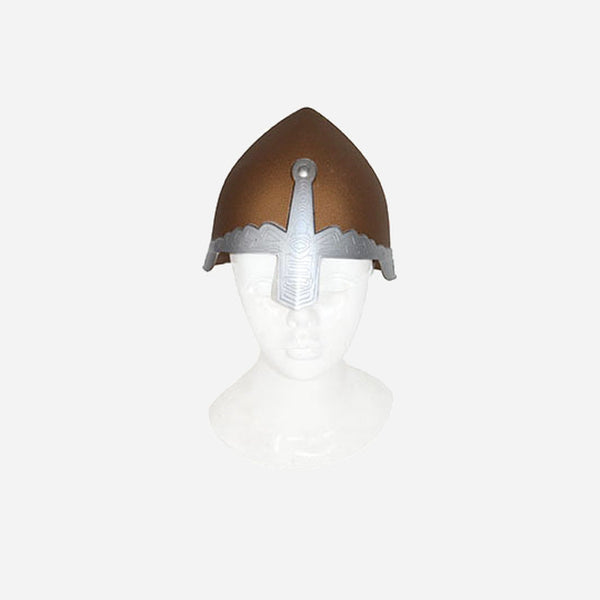 Casque de chevalier avec protège nez bronze