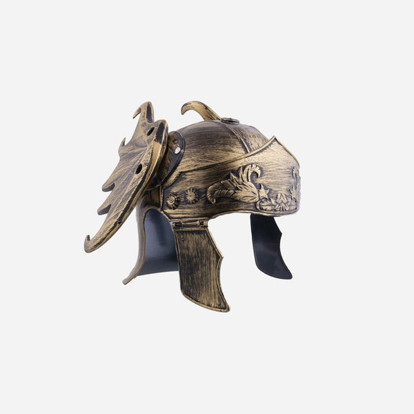 Casque de gladiateur romain or avec ailes adulte