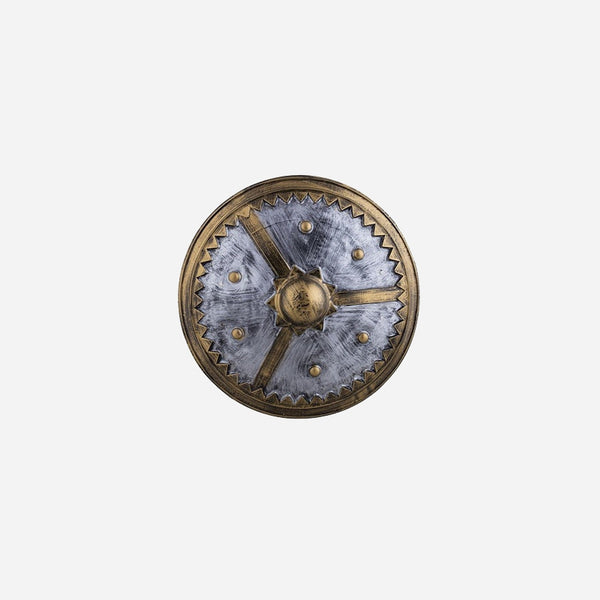 Bouclier rond bleu et bronze 58 cm