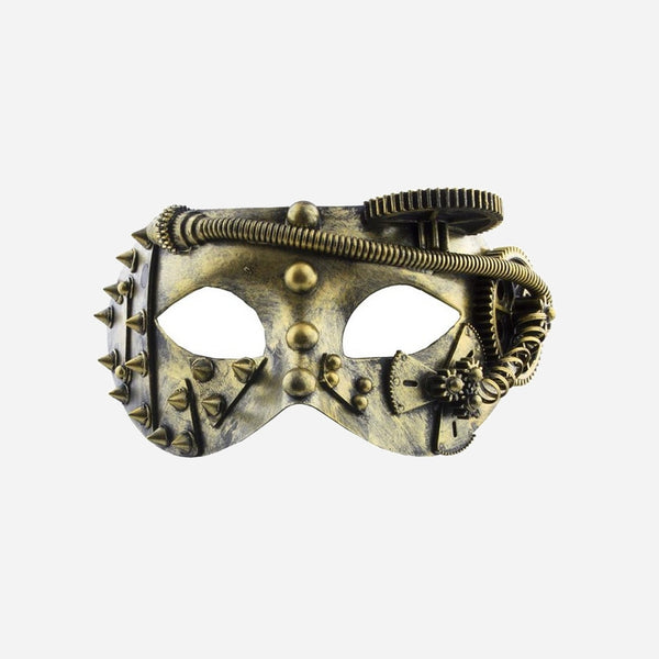 Masque loup steampunk luxe or adulte