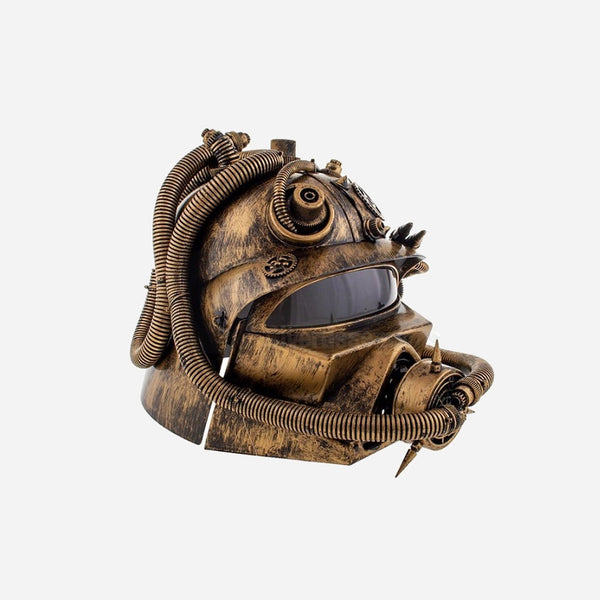 Casque steampunk bronze luxe adulte