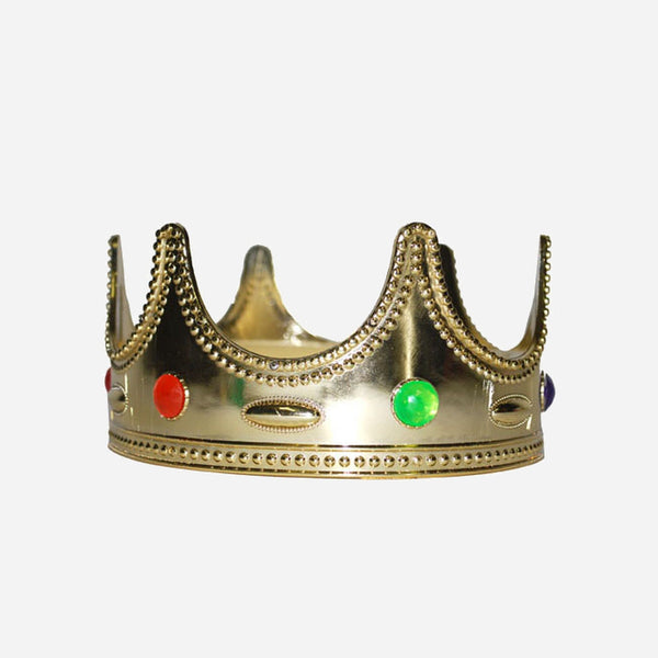 Couronne de roi avec pierres or enfant