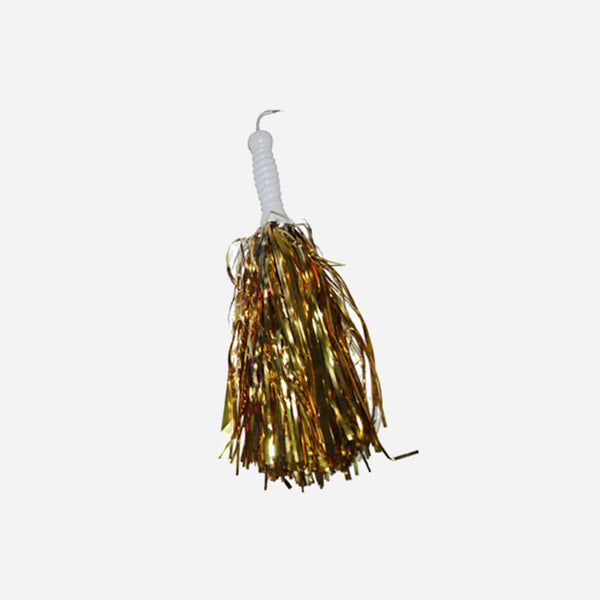 Paire de pompons pom pom girl avec poignée métal