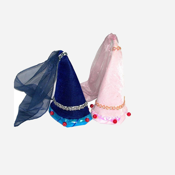 Chapeau de princesse en feutrine assorti