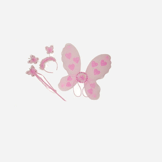 Set ailes de fée papillon 3 pièces