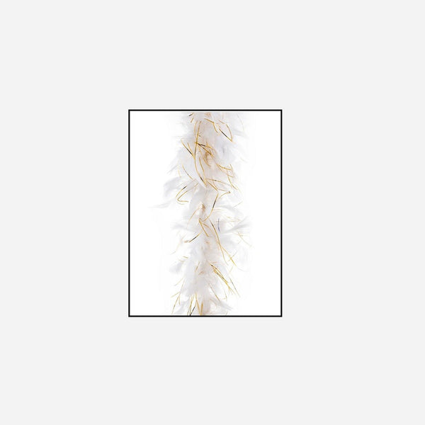 Boa 50 g blanc & or 1,9 m en plumes
