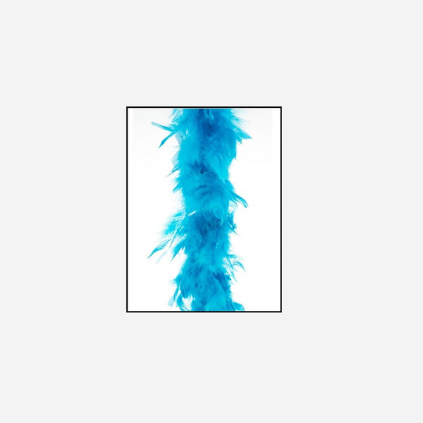 Boa 50 g turquoise clair 1,9 m en plumes