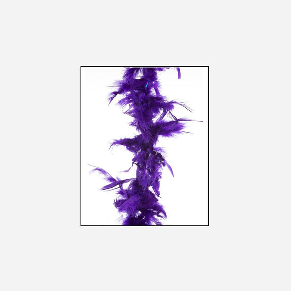 Boa 35 g violet 1,5 m en plumes