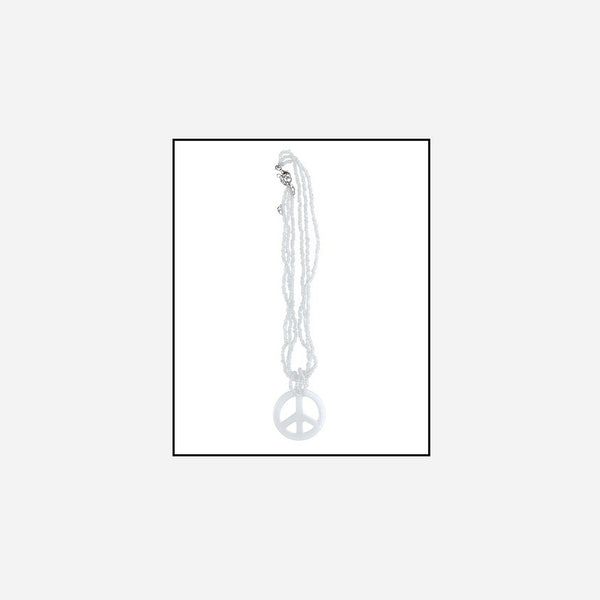 Collier peace & love 27 cm fantaisie