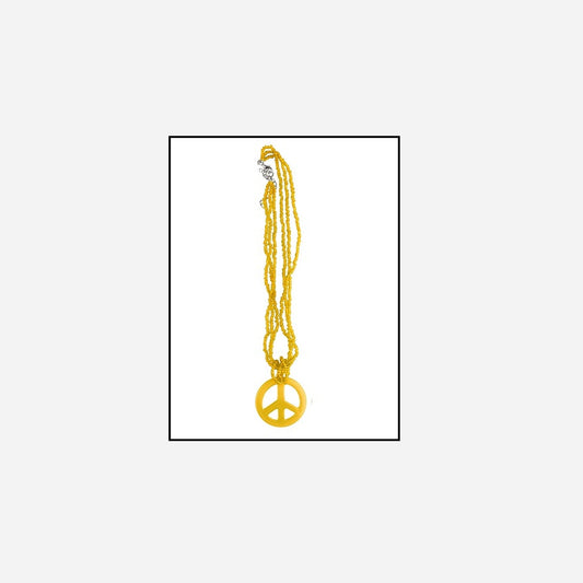 Collier peace & love 27 cm fantaisie