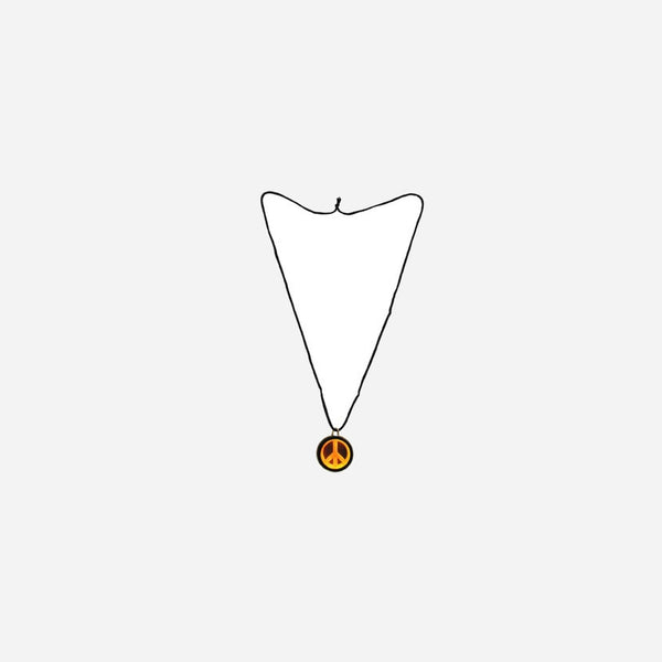Collier hologramme Peace and Love fantaisie