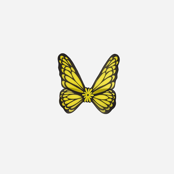 Ailes de papillon fluo jaune 76 cm