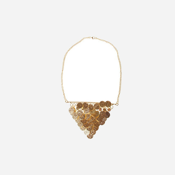 Collier oriental avec pièces or fantaisie